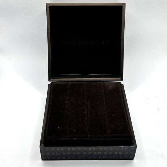 Authentic Roberto Coin Empty Jewelry Box ONLY - Brown, Great Condition - Picture 5 of 6